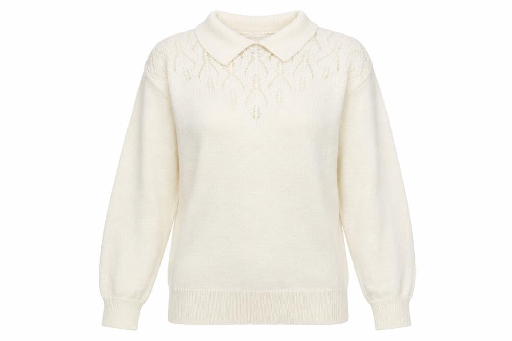 Red Baron Womens Ivory   Pullover Jumper Size S