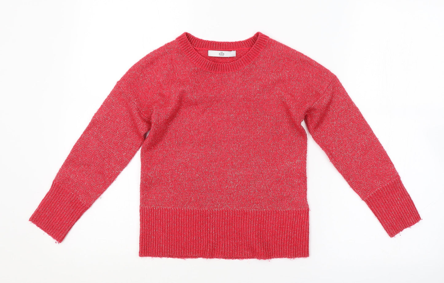 M&S Girls Pink   Pullover Jumper Size 8-9 Years