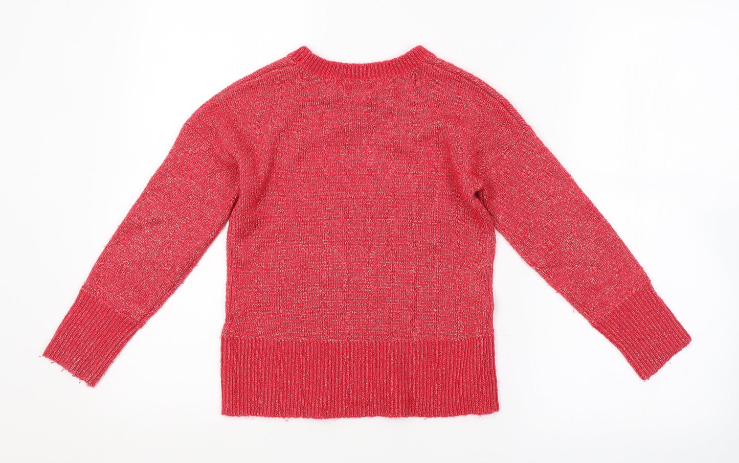M&S Girls Pink   Pullover Jumper Size 8-9 Years
