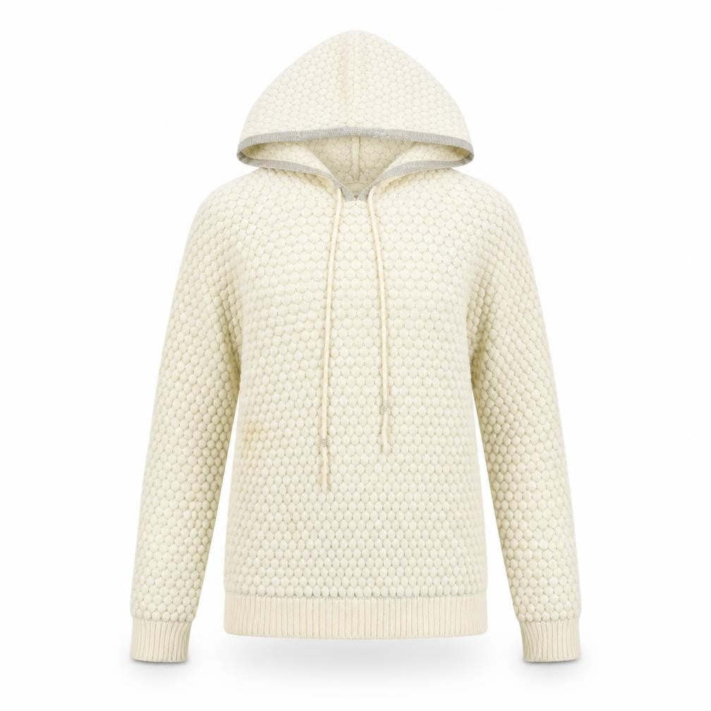 Preworn Womens Beige Animal Print  Pullover Hoodie Size S