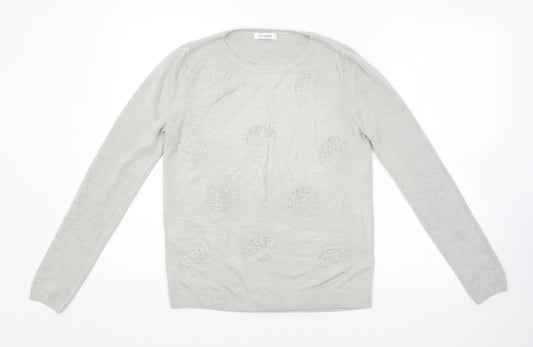 M&S Womens Grey   Pullover Jumper Size 10