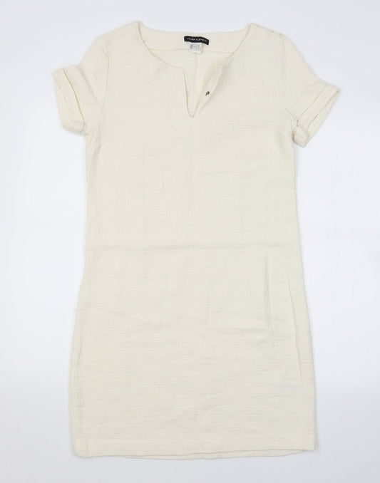 LAURA CLEMENT Womens White   Jumper Dress  Size 8