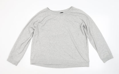 Feel Fabulous Womens Grey   Pullover Sweatshirt Size 18
