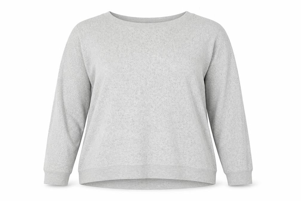 Feel Fabulous Womens Grey   Pullover Sweatshirt Size 18