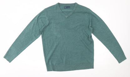 Preloved Easy Mens Blue   Pullover Jumper Size L - Front