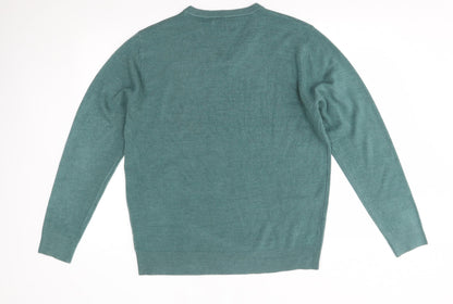 Preloved Easy Mens Blue   Pullover Jumper Size L - Back