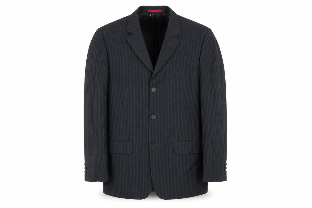 Burton Mens Grey Striped  Jacket Blazer