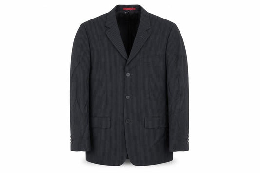 Burton Mens Grey Striped  Jacket Blazer