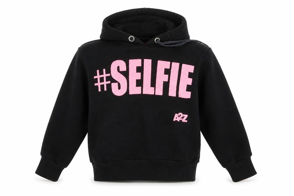 A2Z 4 kids Girls Black   Pullover Hoodie Size 11-12 Years  - #selfie