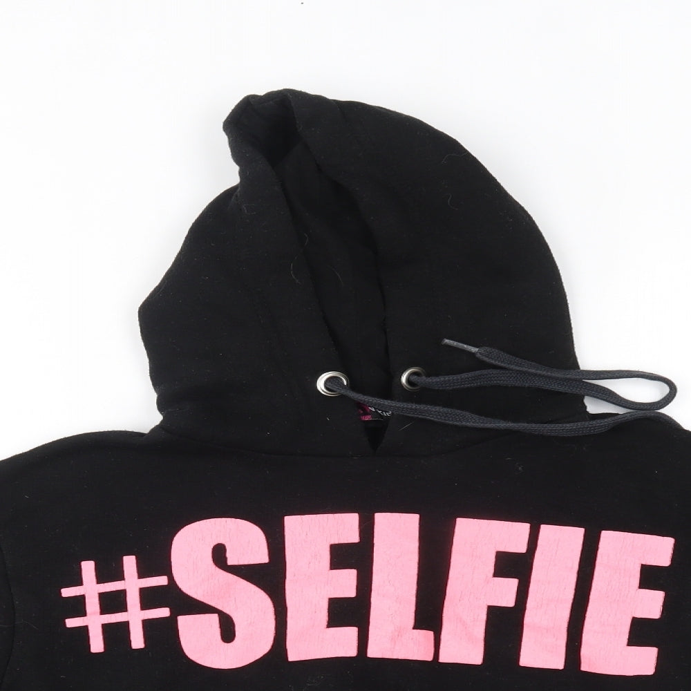 A2Z 4 kids Girls Black   Pullover Hoodie Size 11-12 Years  - #selfie