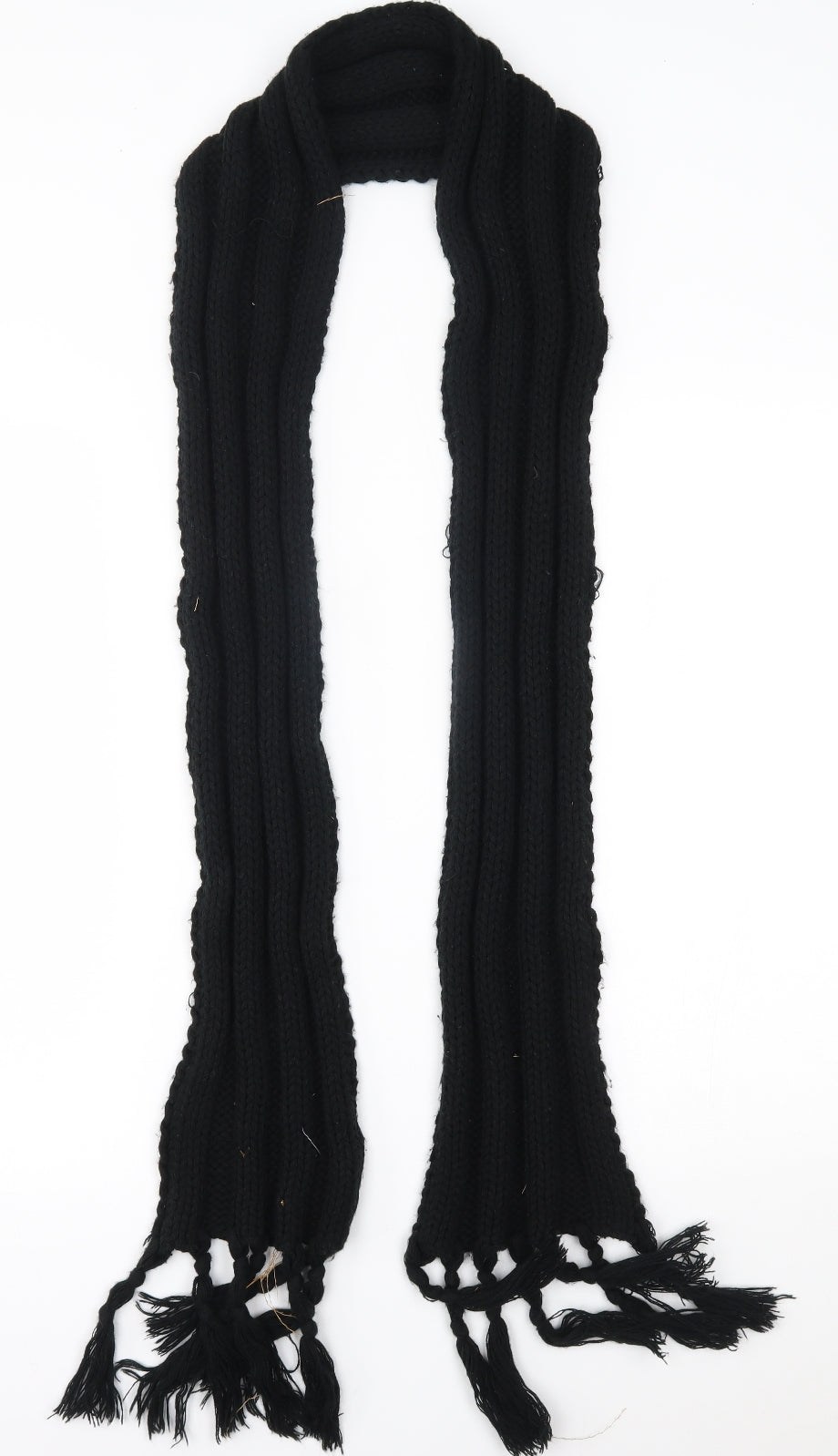 Preworn Womens Black    Scarf