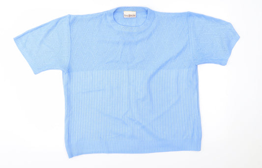 bonmarche Womens Blue   Pullover Jumper Size S