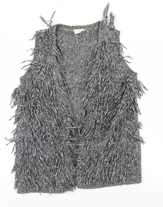 H&M Womens Grey   Vest Jumper Size 6