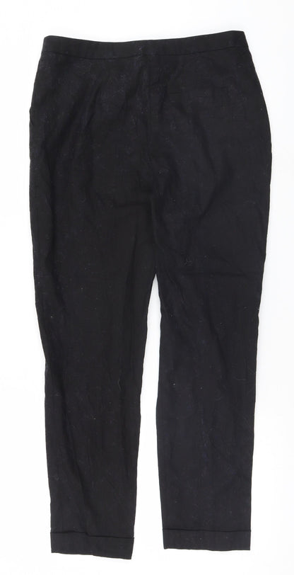 ASOS Womens Black   Trousers  Size 10 L26 in