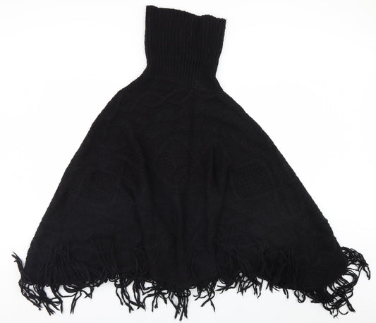 NEXT Womens Black   Overcoat Poncho Size M