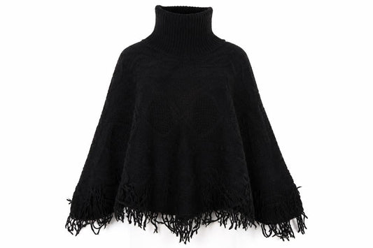 Next Womens Black   Overcoat Poncho Size M