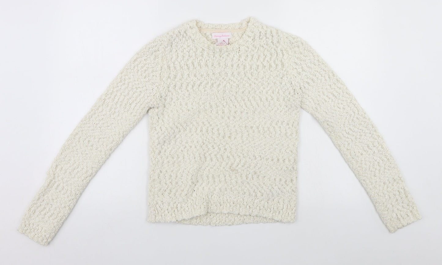 Tommy Bahama Girls White   Pullover Jumper Size 13-14 Years