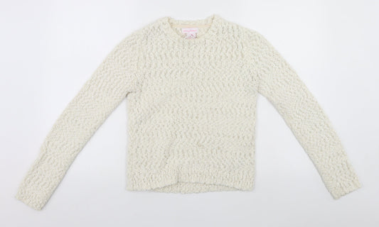 Tommy Bahama Girls White   Pullover Jumper Size 13-14 Years