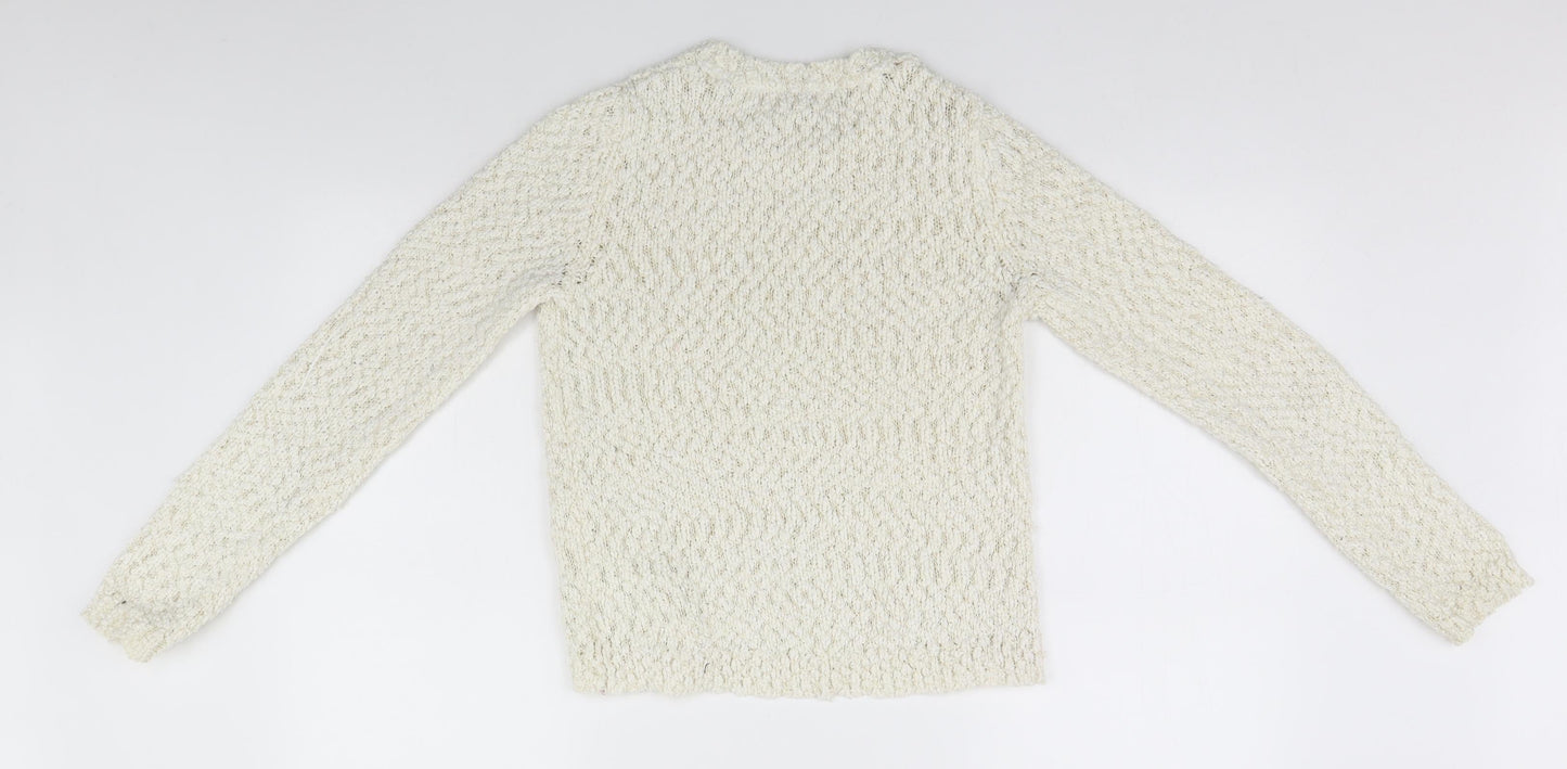 Tommy Bahama Girls White   Pullover Jumper Size 13-14 Years