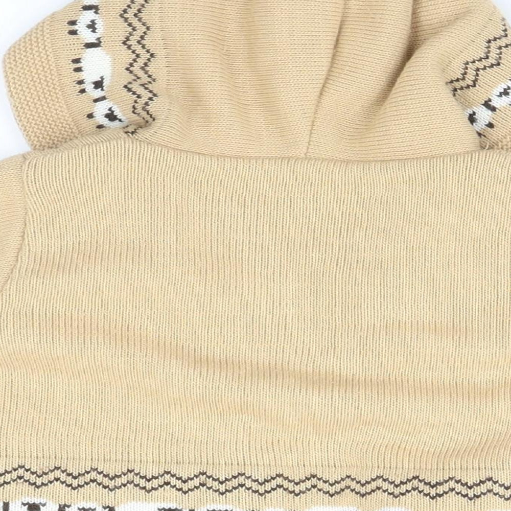Angel Kids Baby Brown   Cardigan Jumper Size 3-6 Months