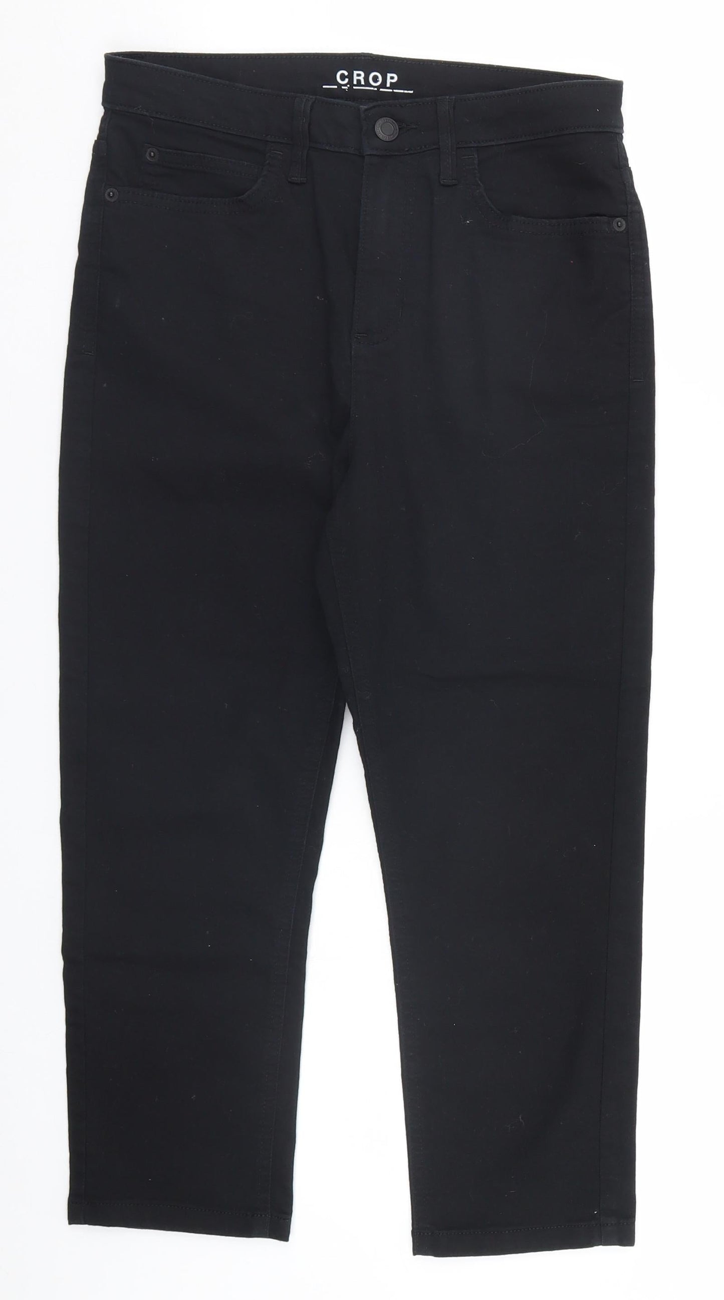 Marks and Spencer Womens Black   Straight Jeans Size 10 L20 in