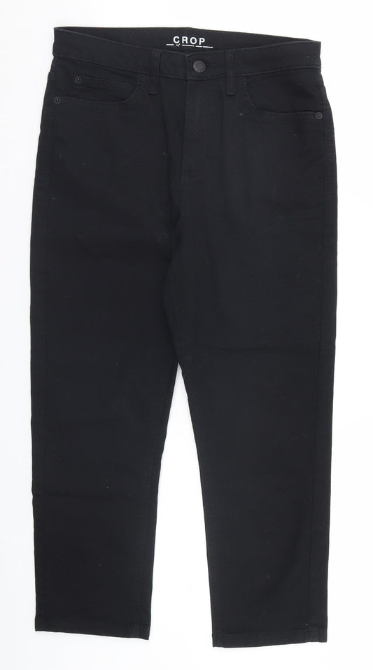 Marks and Spencer Womens Black   Straight Jeans Size 10 L20 in