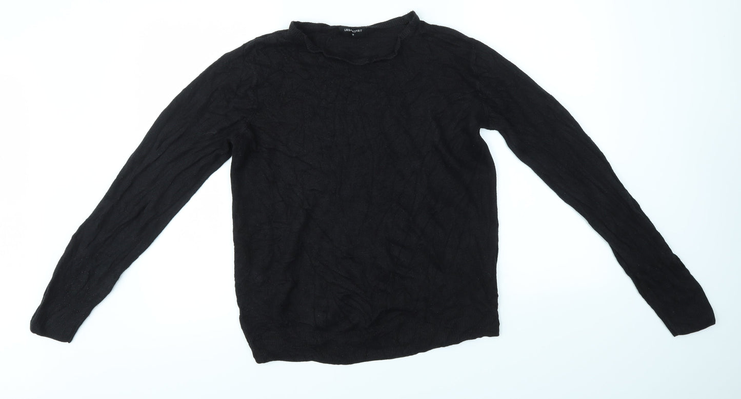 URBAN SPIRIT Womens Black   Pullover Jumper Size M