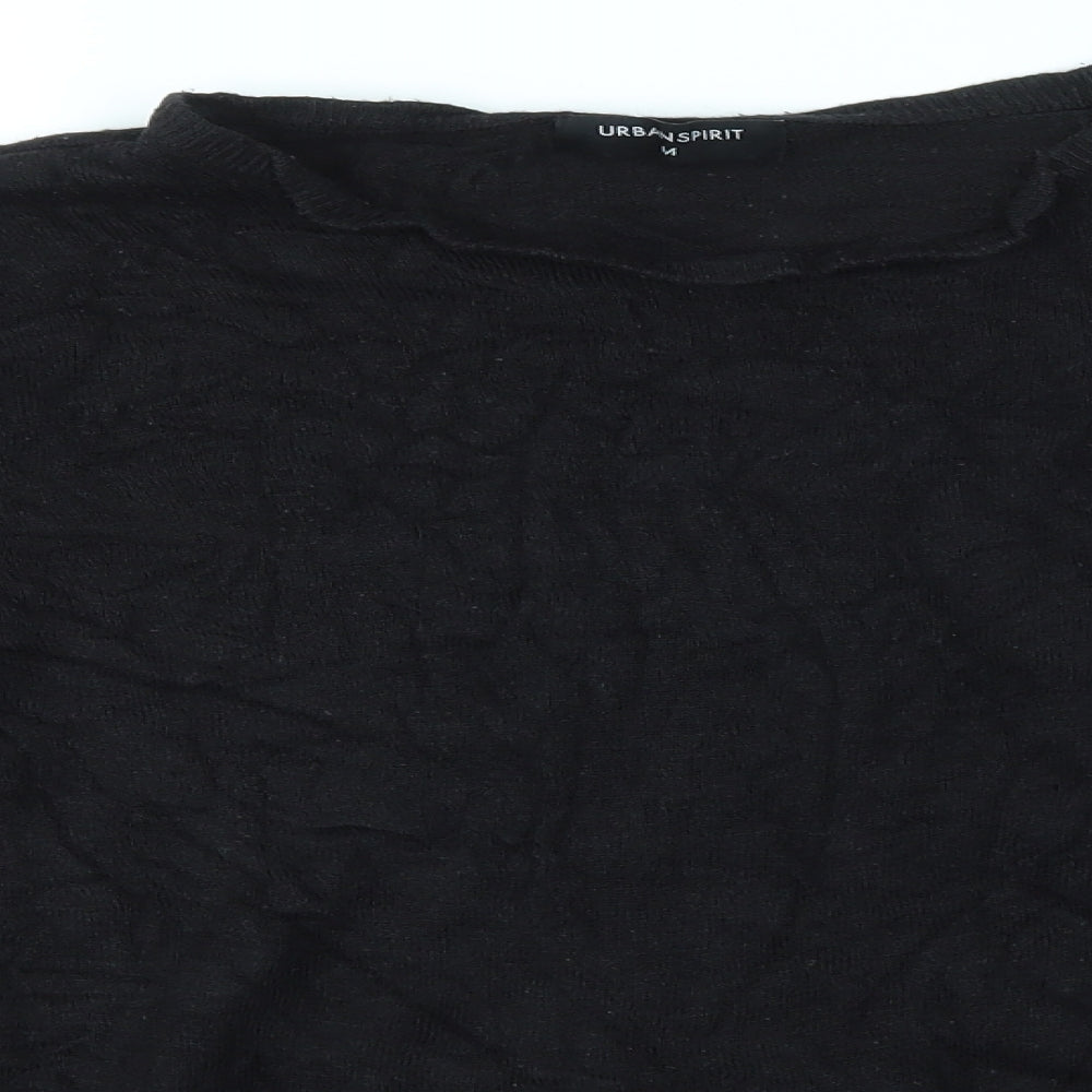 URBAN SPIRIT Womens Black   Pullover Jumper Size M