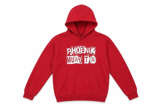PHOENIX MUAY THAI Boys Red   Pullover Hoodie Size 9-10 Years