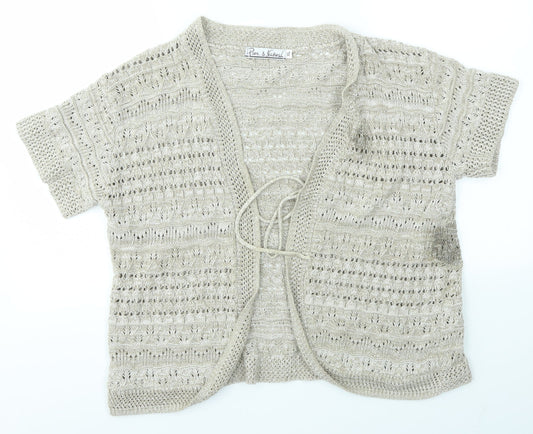 PURE & NATURAL Womens Brown   Cardigan Jumper Size XL