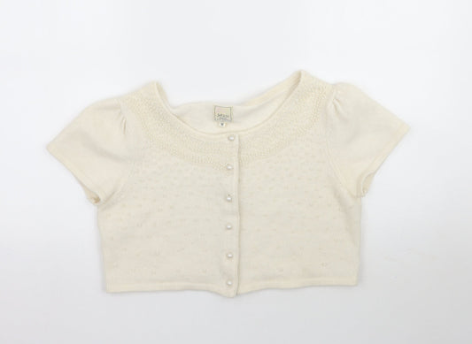 Matalan Womens Ivory  Knit Cardigan Jumper Size 16