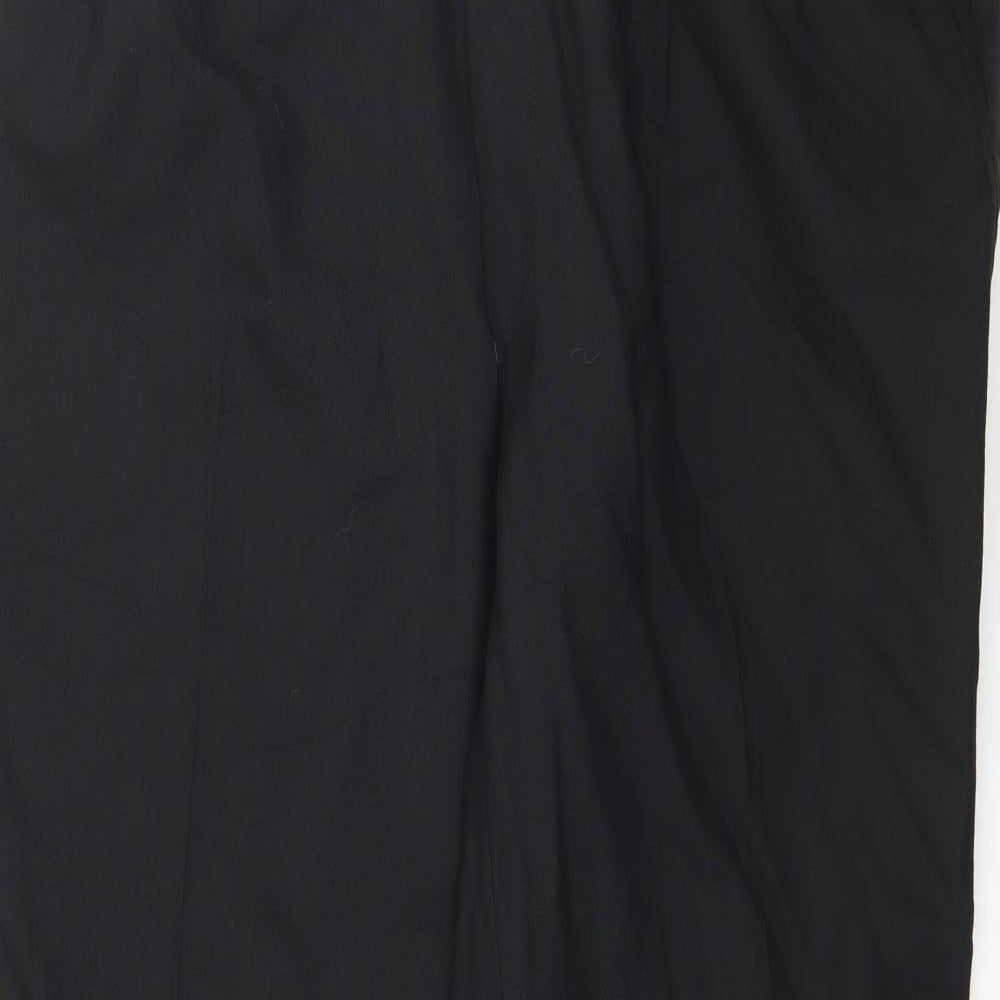 Terylene Womens Black   Trousers  Size 36 L30 in
