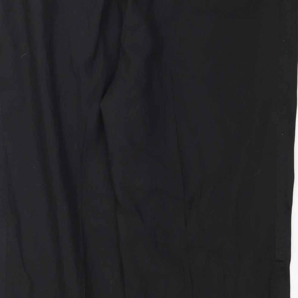 Terylene Womens Black   Trousers  Size 36 L30 in