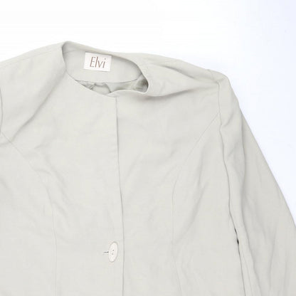 ELVI Womens Green   Jacket Blazer Size 16