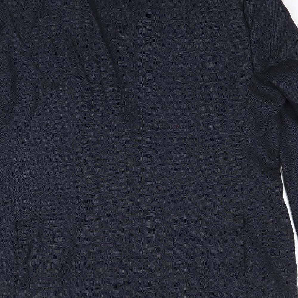 Lester Bowden Mens Blue   Jacket Suit Jacket Size 42