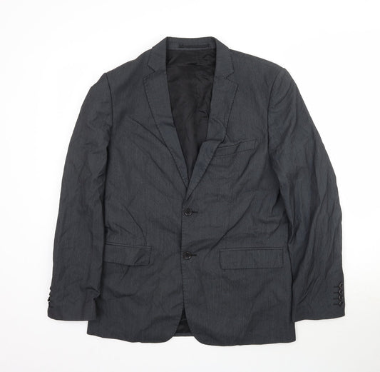 Zara Mens Black   Jacket Suit Jacket Size 38