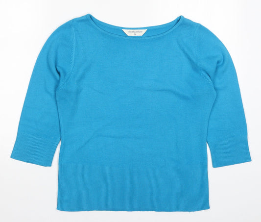 Dorothy Perkins Womens Blue  Knit Pullover Jumper Size 14