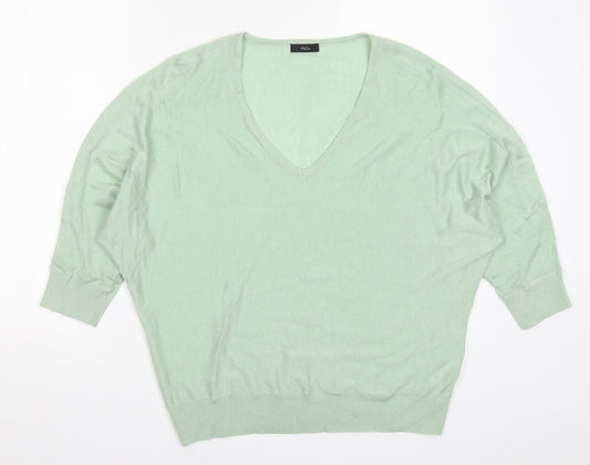 M&Co Womens Green   Pullover Jumper Size 12