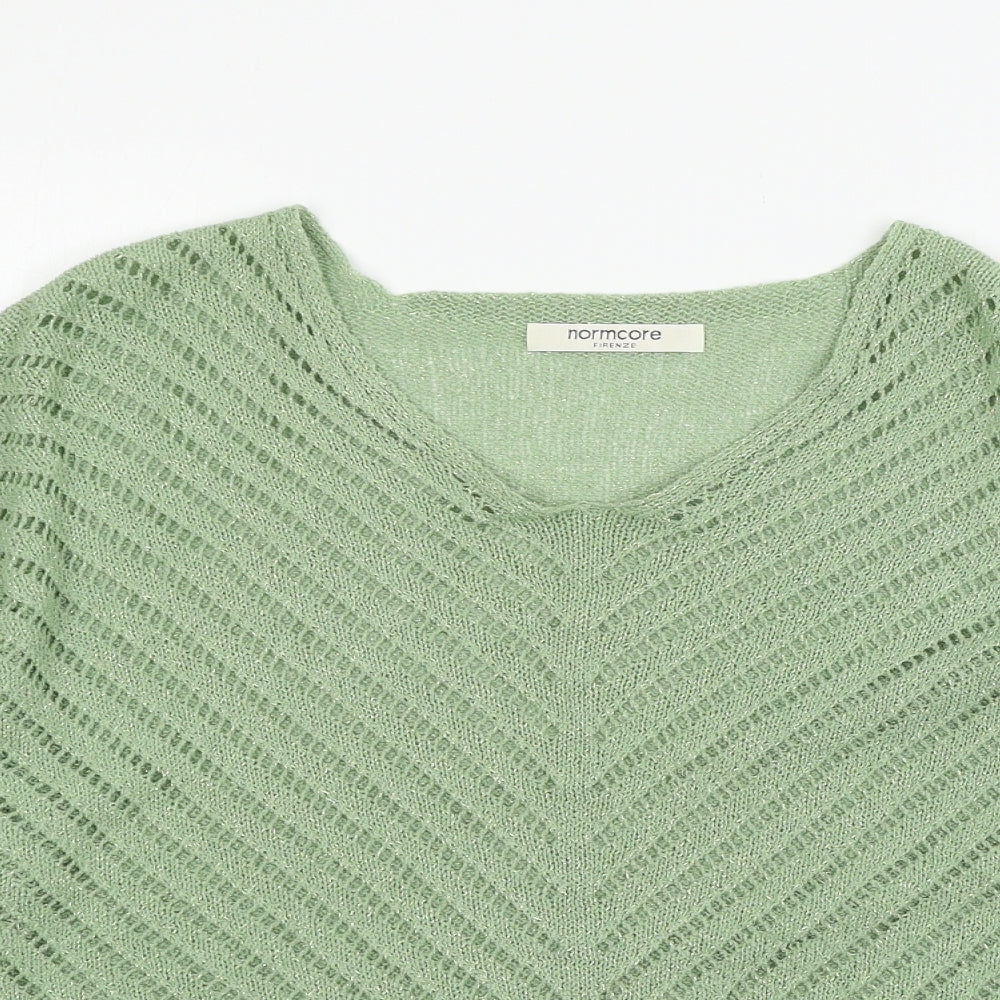 Normcore Womens Green  Knit Pullover Jumper One Size