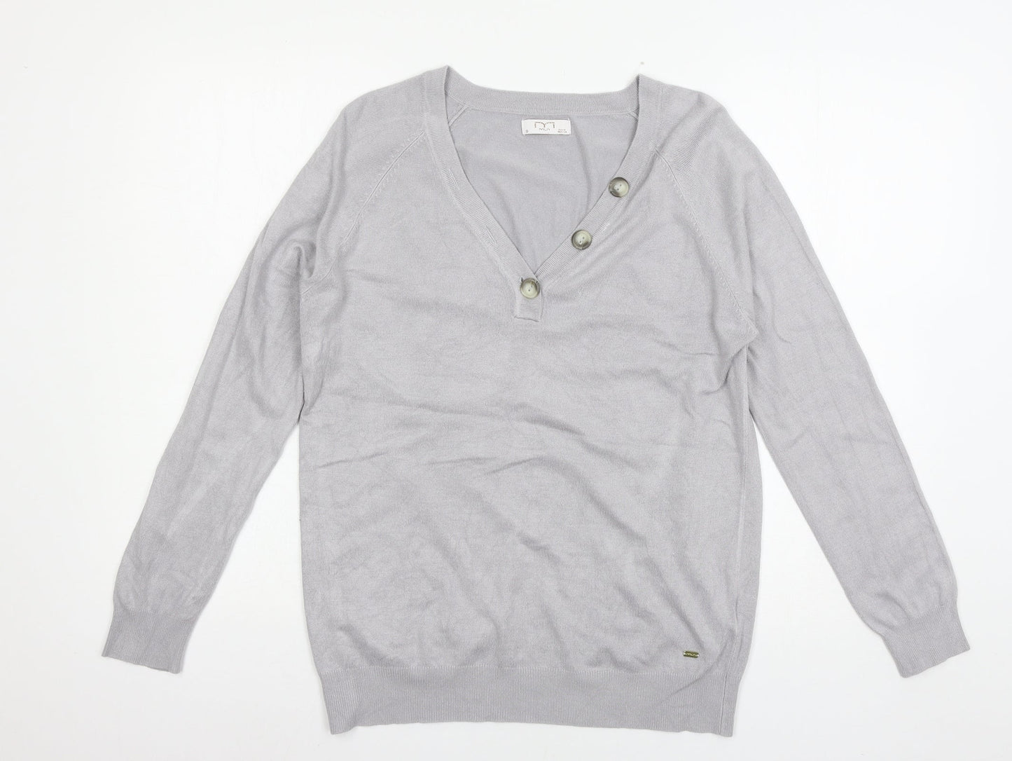 MLA Womens Grey  Knit Pullover Jumper Size S
