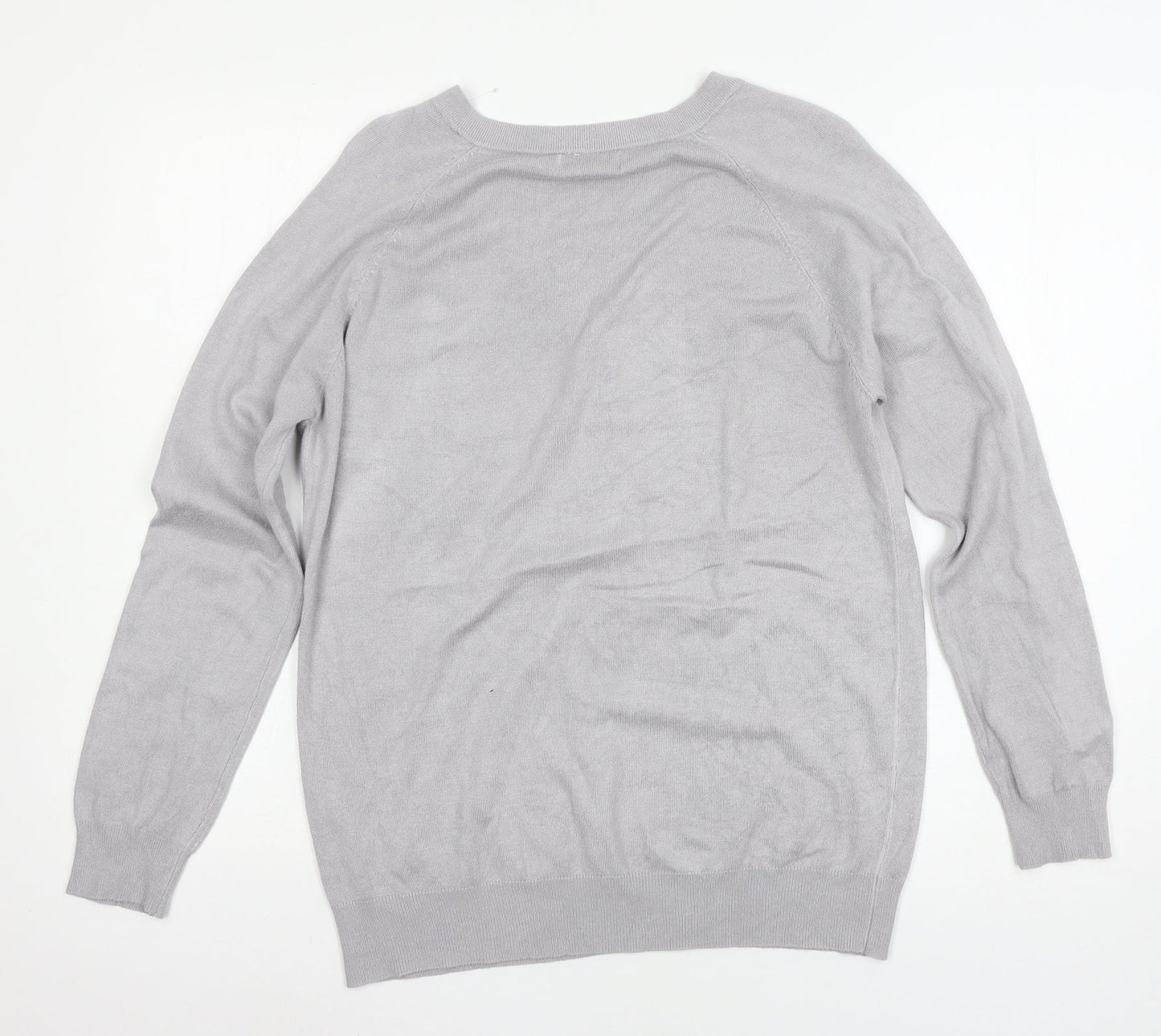 MLA Womens Grey  Knit Pullover Jumper Size S