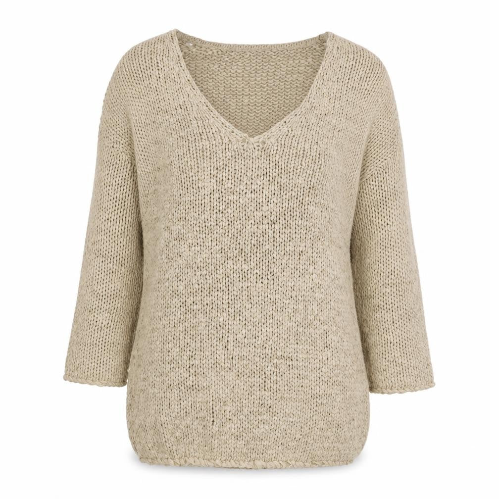 Apart Womens Beige  Knit Pullover Jumper Size 12