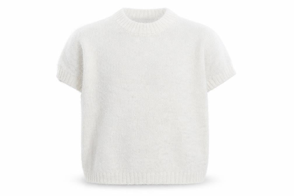 Marks & Spencer Girls White  Knit Pullover Jumper Size 9-10 Years