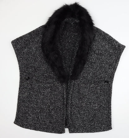 Intuition Womens Black Polka Dot  Jacket  Size S