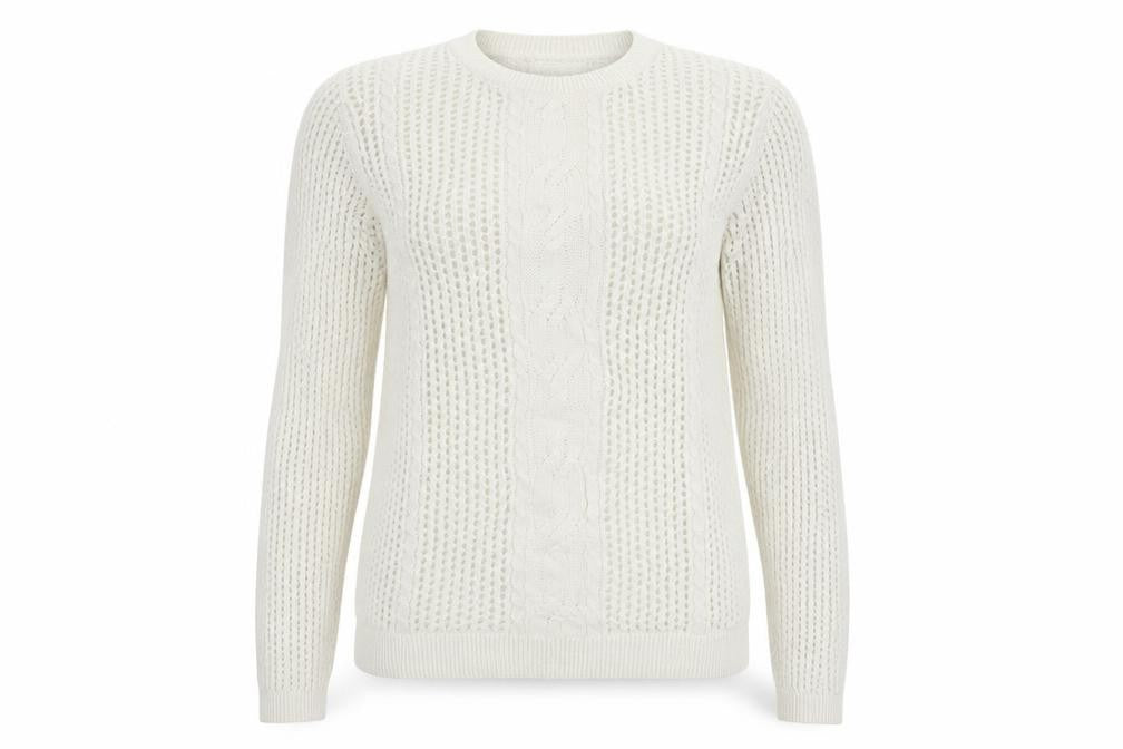 Jack Wills Womens White  Knit Pullover Jumper Size 10