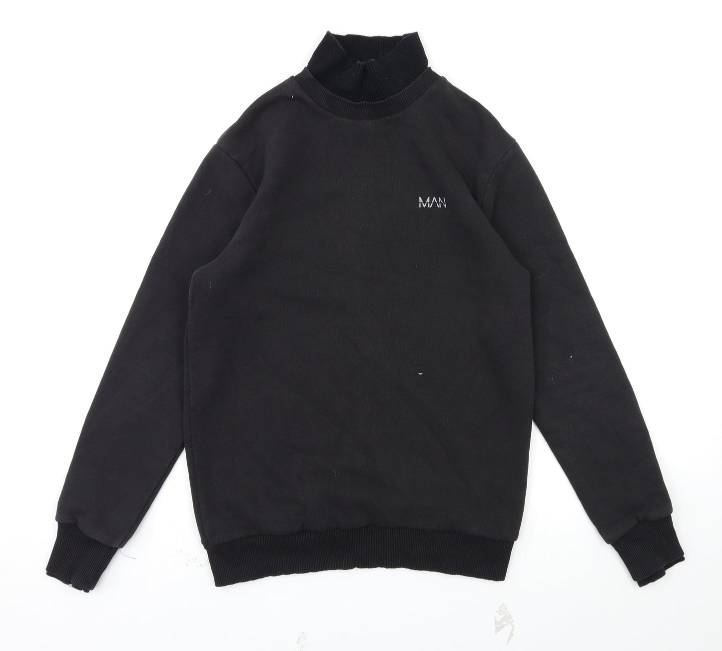BOOHOO MAN Mens Black   Pullover Sweatshirt Size S