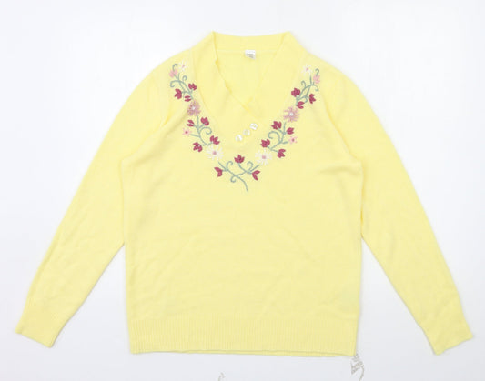 Preworn Womens Yellow   Pullover Jumper Size 10