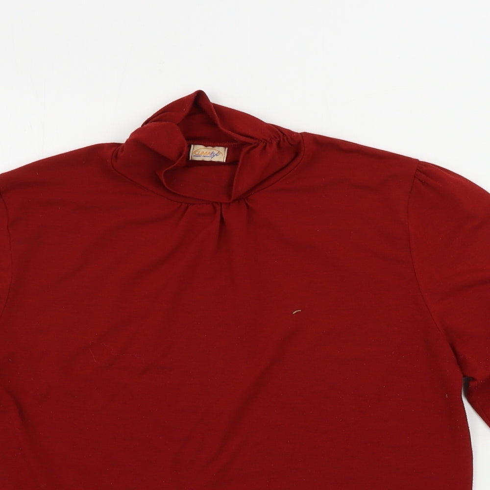 CLIMATYL  Womens Red   Basic T-Shirt Size M