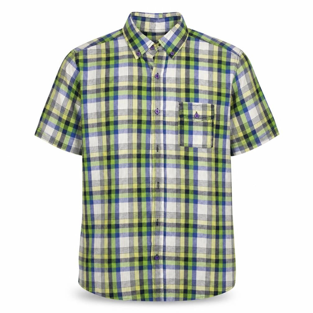F&F  Mens Gold Check   Button-Up Size M