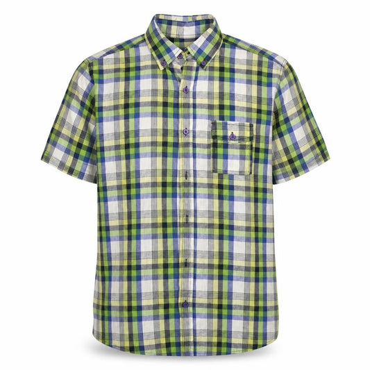 F&F  Mens Gold Check   Button-Up Size M